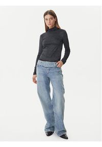 Vero Moda Golf Lava 10334586 Czarny Loose Fit. Typ kołnierza: golf. Kolor: czarny. Materiał: wiskoza
