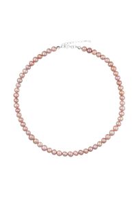 Enaya - ZELDA Naszyjnik różowe naturalne perły 3w1 obroża choker kolia regulowany. Materiał: srebrne. Kolor: różowy. Wzór: aplikacja. Kamień szlachetny: perła #1