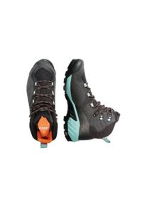 Buty trekkingowe damskie Mammut Sapuen High GTX. Kolor: czarny. Materiał: zamsz, syntetyk, tkanina, materiał. Styl: sportowy. Sport: turystyka piesza