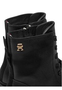 TOMMY HILFIGER - Tommy Hilfiger Trapery FW0FW08305 Czarny. Kolor: czarny. Materiał: skóra #5