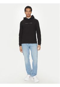 TOMMY HILFIGER - Tommy Hilfiger Bluza UM0UM03506 Czarny Regular Fit. Kolor: czarny. Materiał: syntetyk, bawełna #5