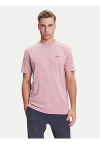 BOSS T-Shirt 50506373 Różowy Regular Fit. Kolor: różowy. Materiał: bawełna