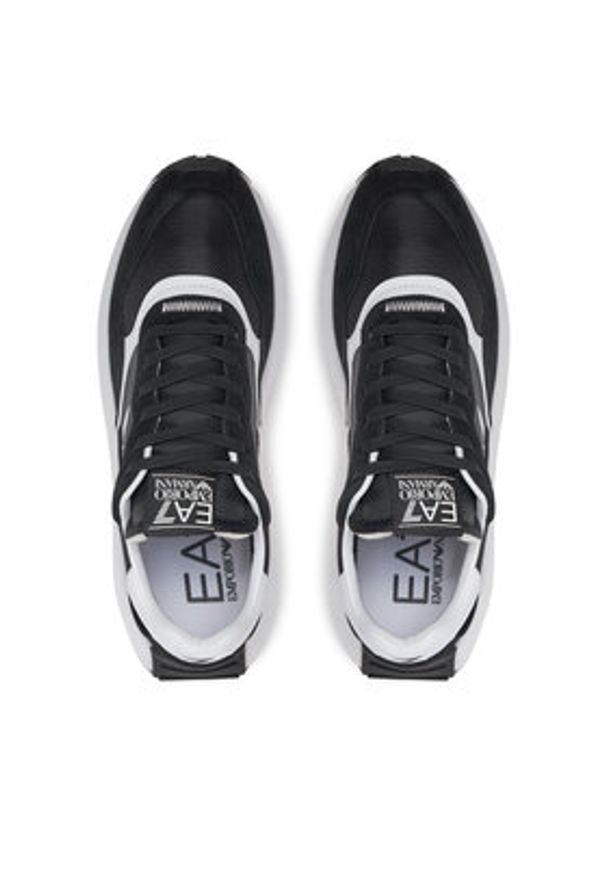 EA7 Emporio Armani Sneakersy X8X186 XK401 N642 Czarny. Kolor: czarny. Materiał: materiał