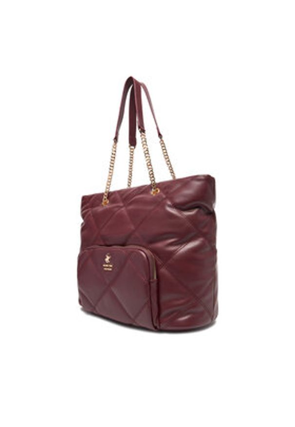 Beverly Hills Polo Club Torebka CEO-BHPC-C-010-08 Bordowy. Kolor: czerwony