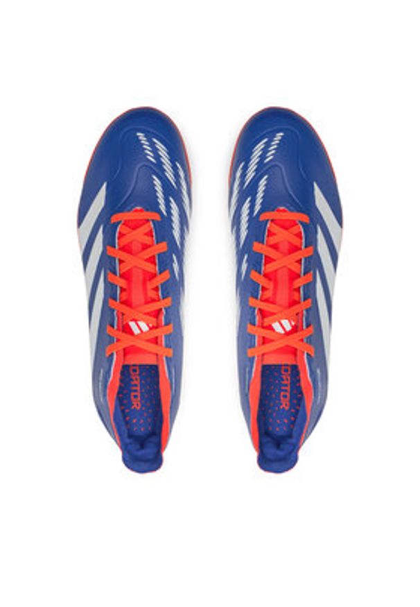 Adidas - adidas Buty do piłki nożnej Predator League 2G/3G AG IF6312 Niebieski. Kolor: niebieski. Materiał: skóra