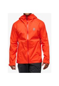 Kurtka przeciwdeszczowa męska Black Diamond Fineline Stretch Shell. Kolor: czerwony. Sport: turystyka piesza #1