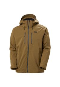 Kurtka narciarska Helly Hansen Juniper 3.0. Kolor: brązowy, beżowy, wielokolorowy. Sezon: zima. Sport: narciarstwo #1