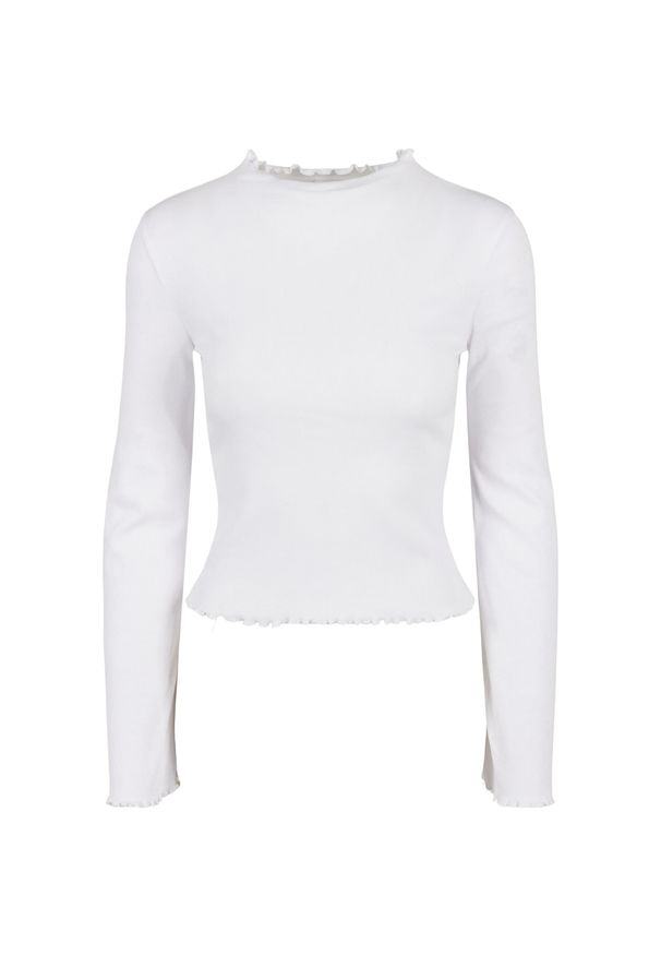 Damska koszulka z długim rękawem Urban Classics Turtleneck GT. Kolor: biały. Długość rękawa: długi rękaw. Długość: długie. Styl: elegancki