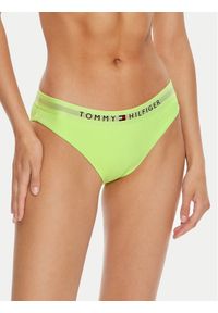 TOMMY HILFIGER - Tommy Hilfiger Dół od bikini UW0UW04120 Zielony. Kolor: zielony. Materiał: syntetyk