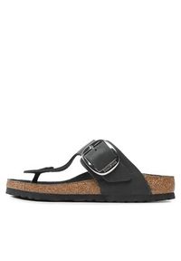 Birkenstock Japonki Gizeh Big Buckle 1023337 Czarny. Kolor: czarny. Materiał: skóra, nubuk