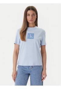 Calvin Klein Jeans T-Shirt LV047F819G Niebieski Classic Fit. Kolor: niebieski. Materiał: bawełna #1