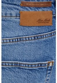 Mos Mosh spódnica jeansowa mini prosta. Okazja: na co dzień. Kolor: niebieski. Materiał: jeans. Styl: casual #3