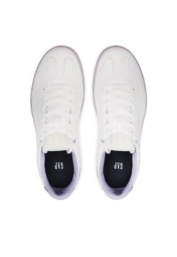 GAP - Gap Sneakersy Seattle Pop GAB001F5SWLAVE Biały. Kolor: biały. Materiał: skóra