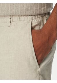 BOSS Szorty materiałowe 50559178 Szary Regular Fit. Kolor: szary. Materiał: len #4