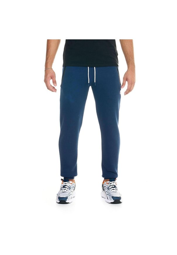 LEONE 1947 APPAREL - Męskie spodnie dresowe Leone Soft Basic. Kolor: niebieski. Materiał: dresówka. Sport: fitness