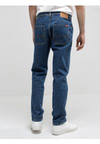 Big-Star - Spodnie jeans męskie proste z linii Authentic Workwear Trousers 488. Okazja: na co dzień. Kolor: niebieski. Styl: casual, klasyczny, elegancki #5