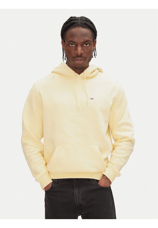 Tommy Jeans Bluza DM0DM20742 Żółty Regular Fit. Kolor: żółty. Materiał: bawełna
