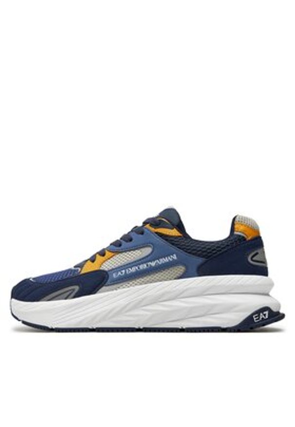 EA7 Emporio Armani Sneakersy X8X178 XK382 T673 Granatowy. Kolor: niebieski. Materiał: materiał