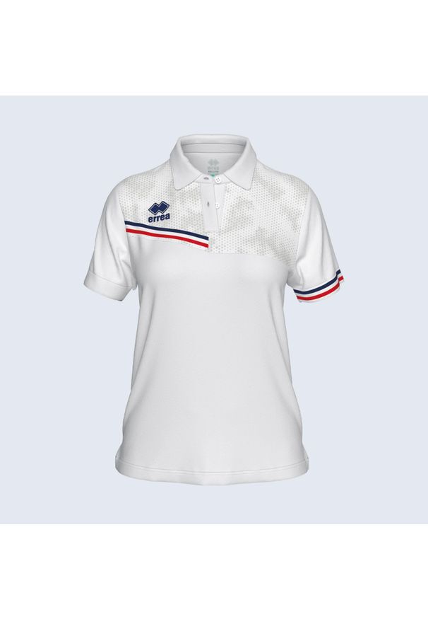 ERREA - Polo Errea Eden. Typ kołnierza: polo. Kolor: niebieski, wielokolorowy, biały. Styl: sportowy
