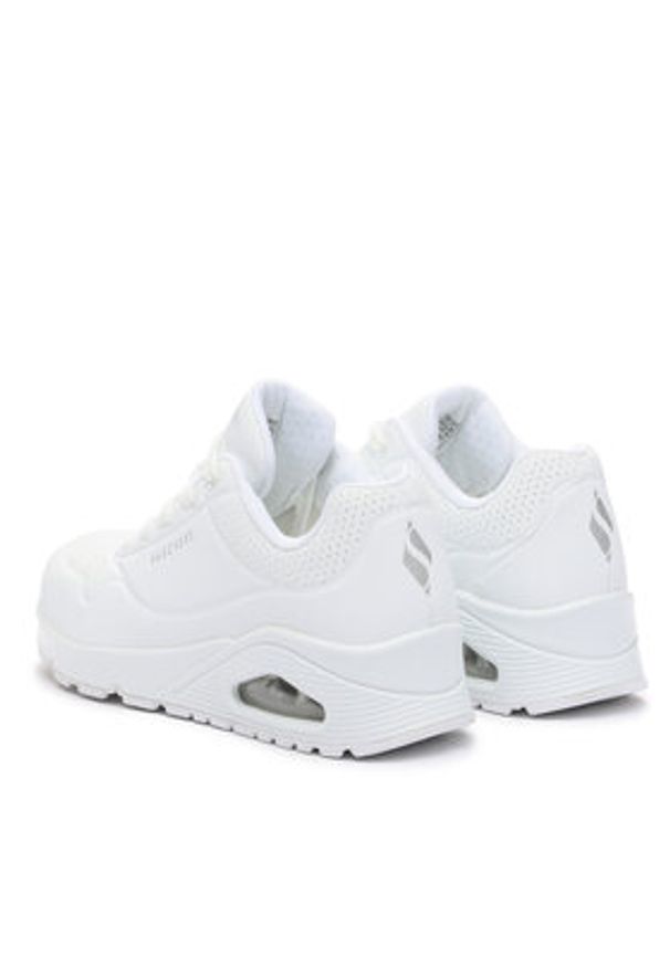 skechers - Skechers Sneakersy Uno-stand On Air 73690/W Biały. Kolor: biały. Materiał: skóra