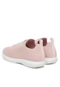 TOMMY HILFIGER - Tommy Hilfiger Sneakersy Th Knit Extralight Runner FW0FW09112 Beżowy jasny. Kolor: beżowy. Materiał: materiał #4