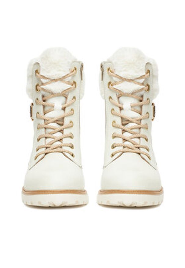 Remonte Trzewiki CEO-D8481-80 Biały. Kolor: biały. Materiał: skóra