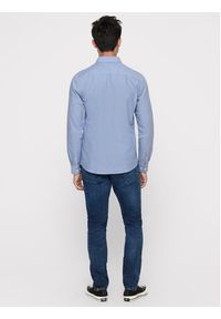 Only & Sons Koszula Alvaro 22006479 Niebieski Slim Fit. Kolor: niebieski. Materiał: bawełna #5