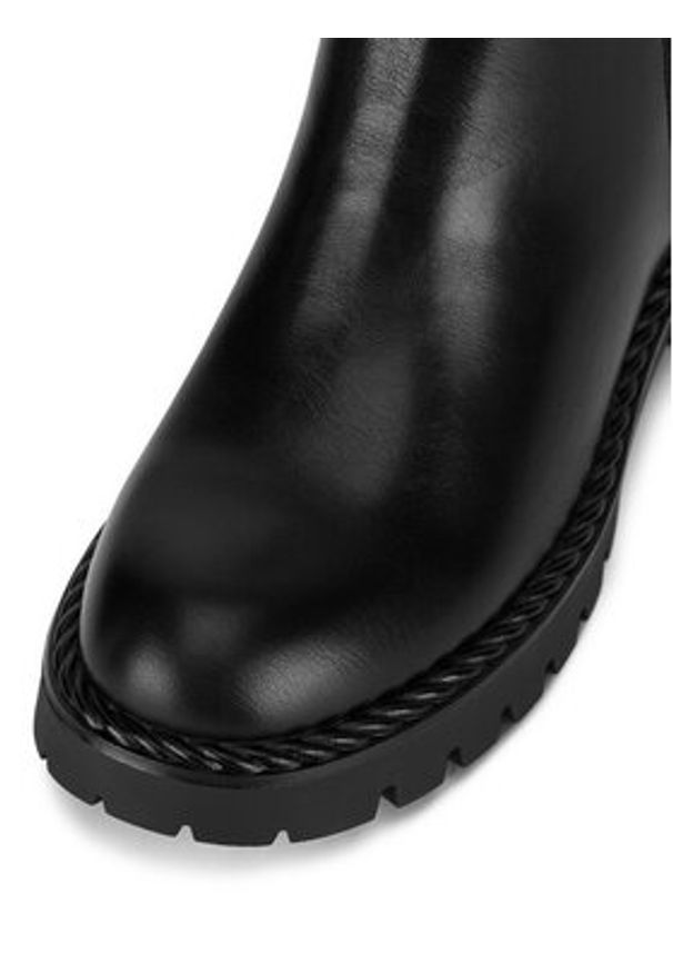 DeeZee Botki WS6116-12 Czarny. Kolor: czarny. Materiał: skóra