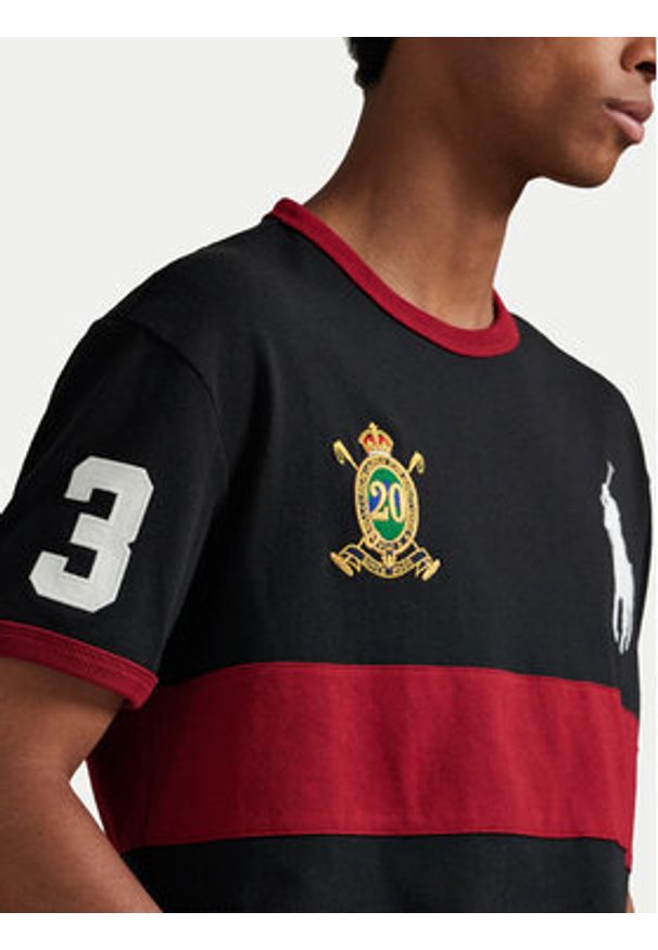 Polo Ralph Lauren T-Shirt 710P00093003 Czarny Regular Fit. Typ kołnierza: polo. Kolor: czarny. Materiał: bawełna