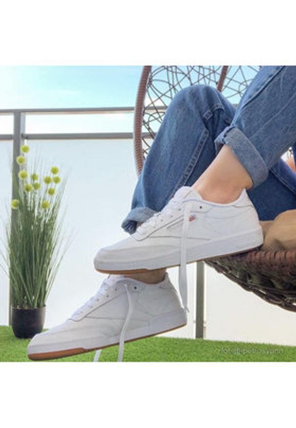 Reebok Sneakersy Club C CN5646 Biały. Kolor: biały. Materiał: skóra, syntetyk. Model: Reebok Club