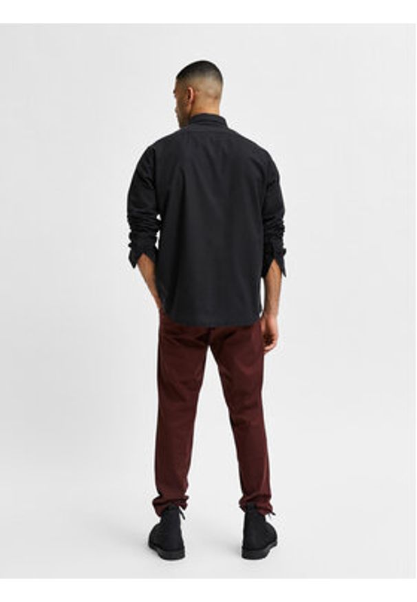 Selected Homme Koszula Rick 16077359 Czarny Regular Fit. Kolor: czarny. Materiał: bawełna