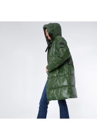 Wittchen - Damski płaszcz pikowany oversizowy zielony. Kolor: zielony. Materiał: nylon. Długość: długie. Styl: elegancki #5
