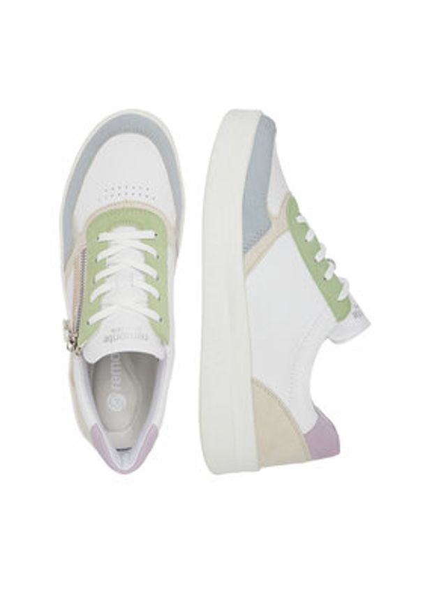 Remonte Sneakersy D0J01-87 Biały. Kolor: biały. Materiał: skóra