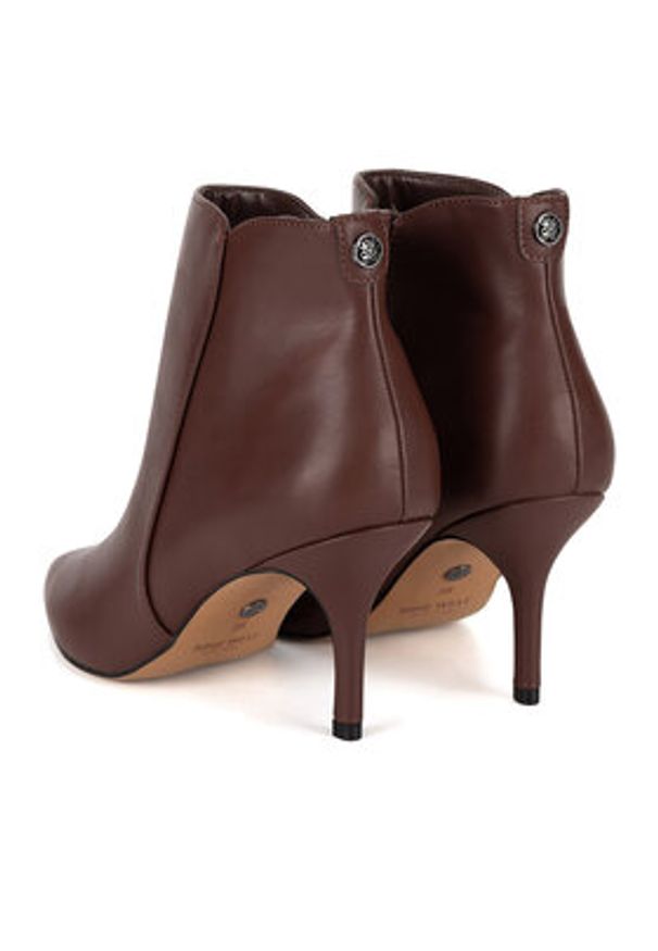 Nine West Botki WFA2784-1 Brązowy. Kolor: brązowy. Materiał: materiał