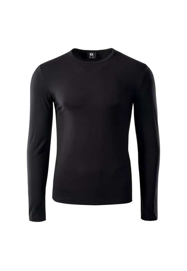 IQ - T-shirt Męski Jeden Kolor Z Długim Rękawem Milky. Kolor: czarny. Długość rękawa: długi rękaw. Długość: długie