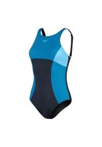 Strój Kąpielowy Speedo Shaping Enlace Printed – Czarno-Niebieski – Rozmiar 40. Kolor: niebieski