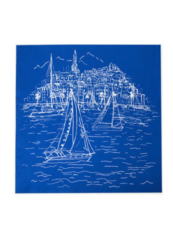 Lauren Ralph Lauren - LAUREN RALPH LAUREN Apaszka 454P09789002 Niebieski. Kolor: niebieski. Materiał: jedwab