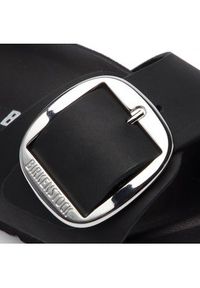 Birkenstock Klapki Madrid Big Buckle 1006523 Czarny. Kolor: czarny. Materiał: nubuk, skóra
