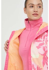 columbia - Columbia kurtka przeciwdeszczowa Ulica Jacket damska kolor fioletowy przejściowa 1718001-031. Kolor: fioletowy. Styl: street #5