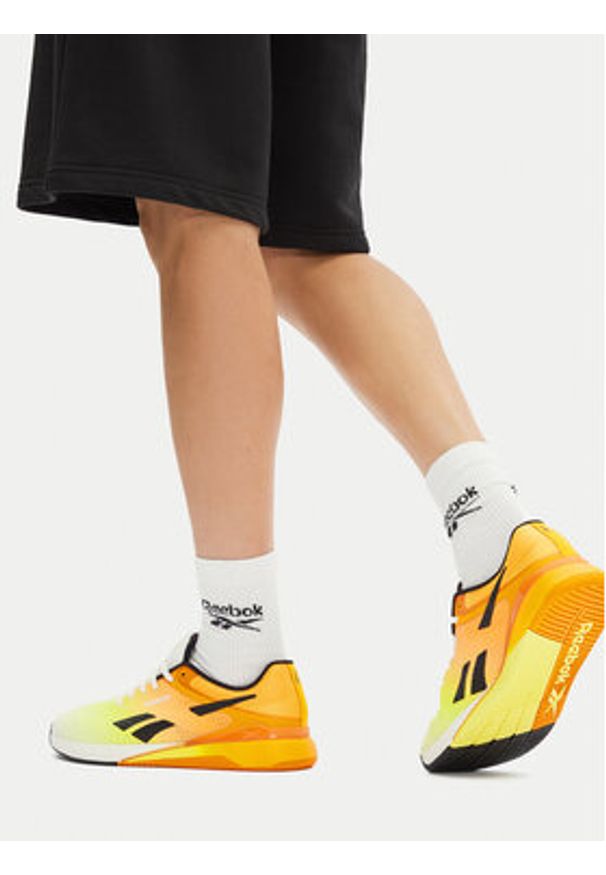 Reebok Buty na siłownię NANO X5 100209367 Żółty. Kolor: żółty. Materiał: materiał. Sport: fitness