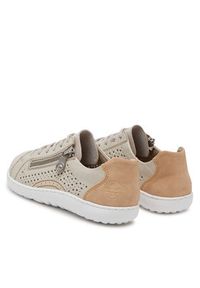 Rieker Sneakersy 52824-60 Beżowy. Kolor: beżowy. Materiał: skóra #7