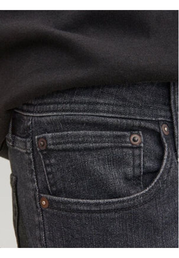 Jack & Jones - Jack&Jones Jeansy Glenn 12243595 Czarny Slim Fit. Kolor: czarny