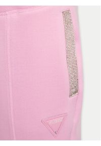 Guess Spodnie dresowe Kiara V4GB1 4FL04P Różowy Regular Fit. Kolor: różowy. Materiał: syntetyk, bawełna