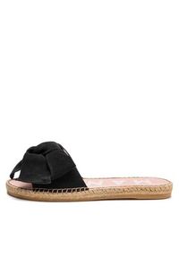 Manebi Espadryle Sandals With Bow K 1.0 J0 Czarny. Kolor: czarny. Materiał: zamsz, skóra