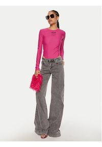 Versace Jeans Couture Body 77HAM221 J0148 Różowy Slim Fit. Kolor: różowy. Materiał: syntetyk