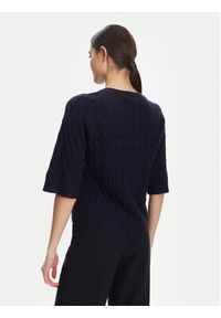 Marella Sweter Franz 2523366084 Granatowy Regular Fit. Kolor: niebieski. Materiał: kaszmir #4