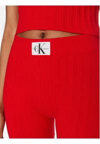 Calvin Klein Jeans Szorty materiałowe Label J20J223138 Czerwony Slim Fit. Kolor: czerwony. Materiał: lyocell #6