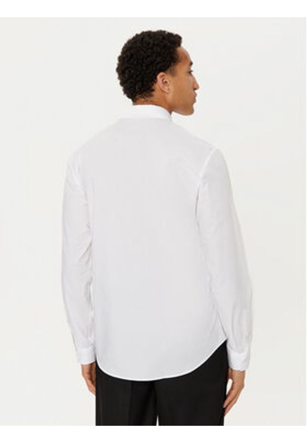 Versace Jeans Couture Koszula 78GALYS1 Biały Slim Fit. Kolor: biały. Materiał: bawełna