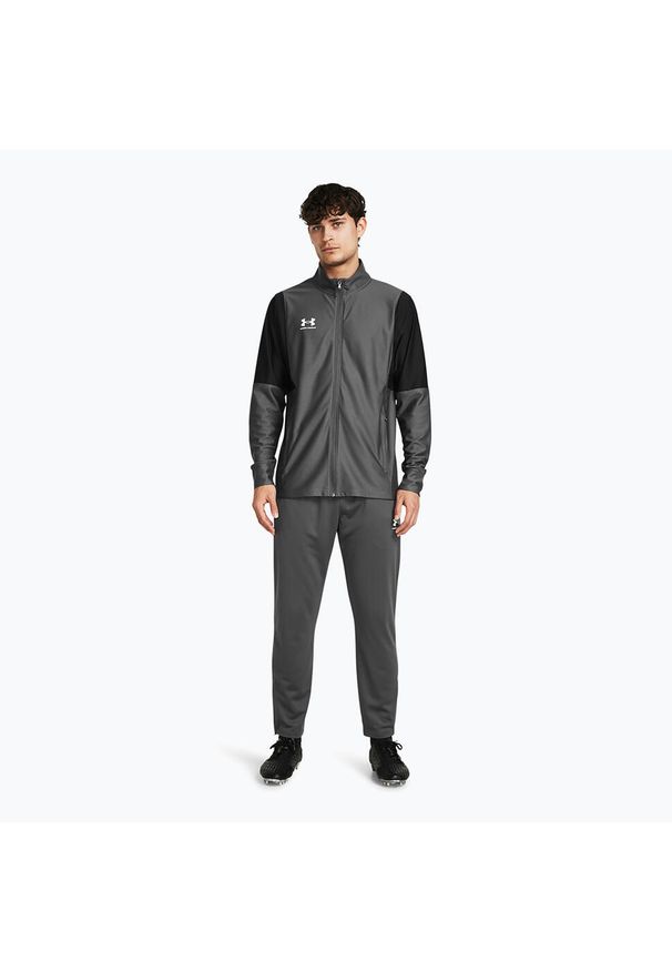 Spodnie piłkarskie męskie Under Armour Challenger Pique. Kolor: szary