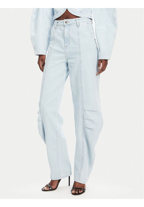 ROTATE Jeansy 1138251468 Niebieski Relaxed Fit. Kolor: niebieski